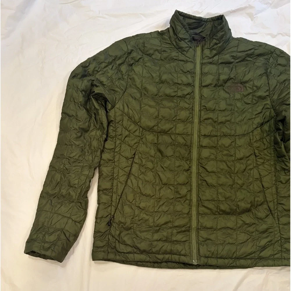 The North Face Jacket Men's Medium Green Quilted Thermoball